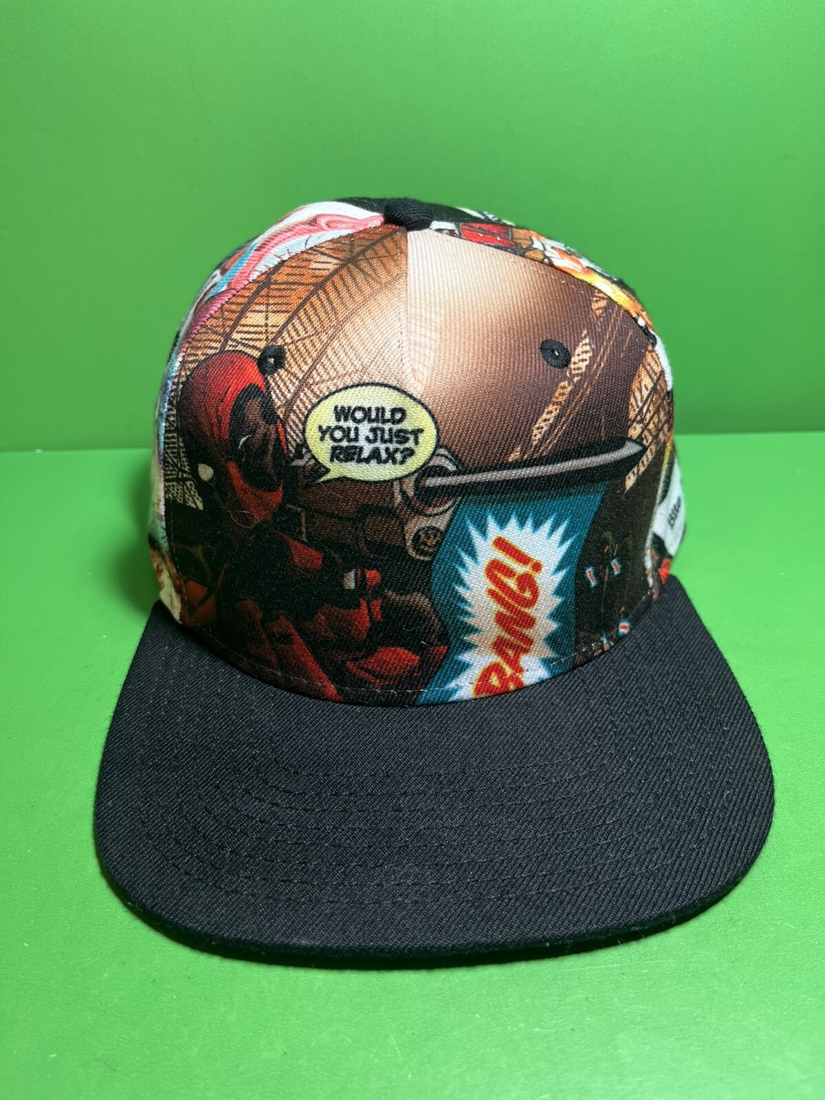 Marvel DEADPOOL Hat Adjustable Snapback Cap Comic… - image 1