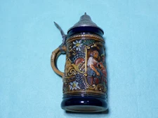 Vintage Gerz W. Germany 7.5" Tall Cermaic Stein in Good Condition