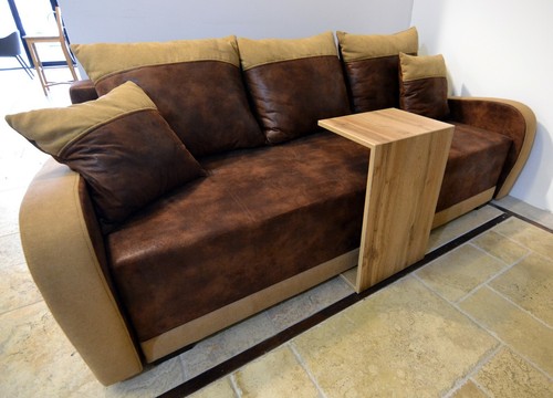 Sofá, mesa auxiliar de cama en roble sonoma o roble colores wotan, ¡diseño escandinavo! - Imagen 9 de 10