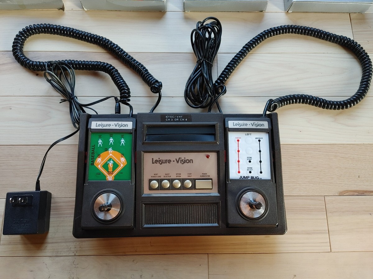 Leisure Vision console + 4 rare games Jump Bug Space