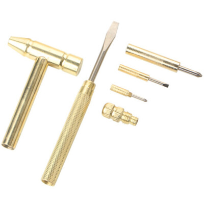Copper Hammer Repairing Tools Tiny Hammer With Screwdrivers Inside