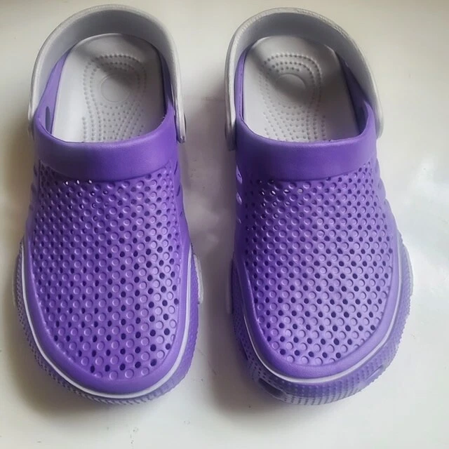 Crocs Children Shoes Size 36 5 6 Purple and grey. Nice Slides eBay