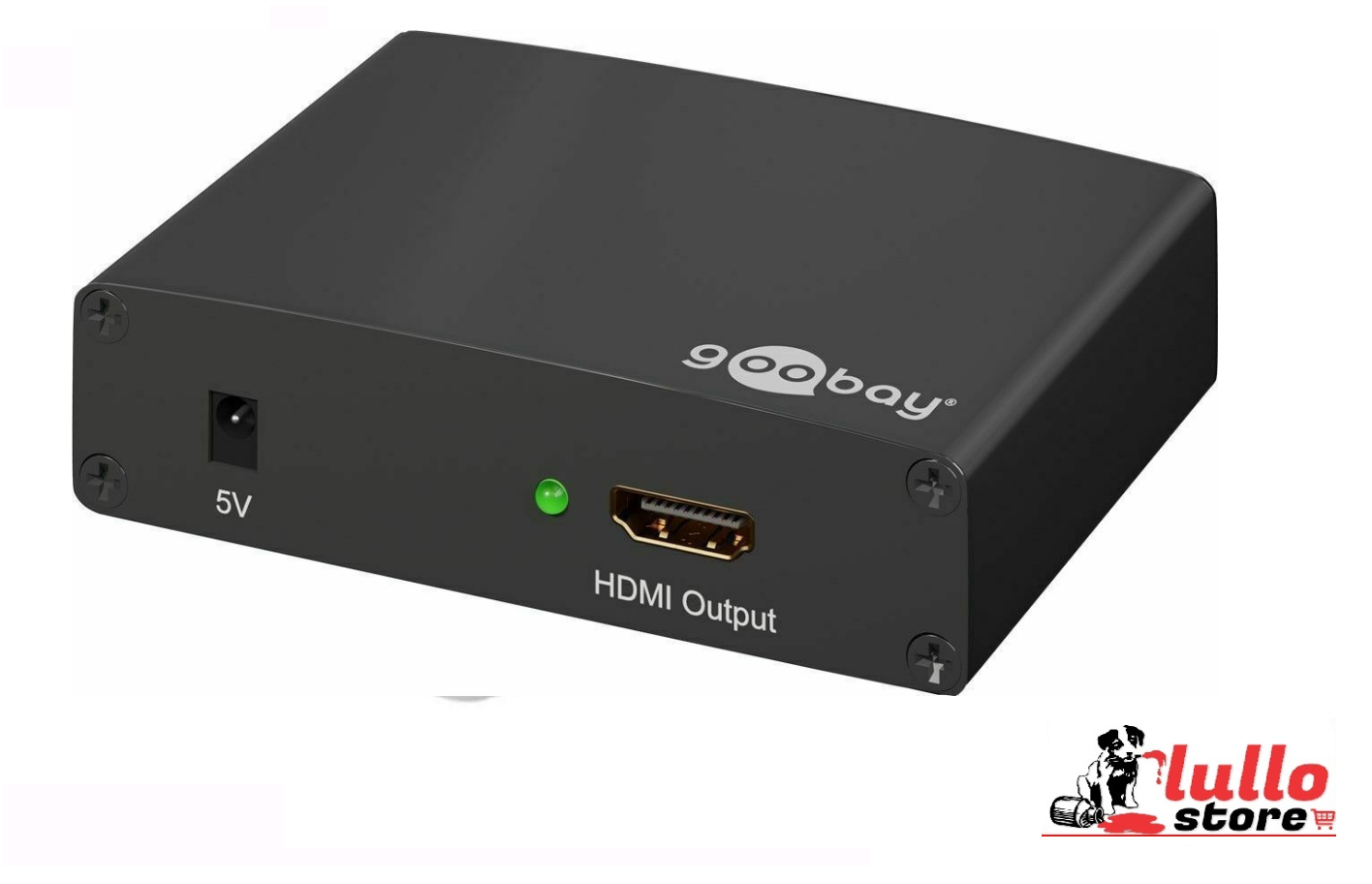 VGA + Cinch/HDMI ™ CONVERTITORE; VGA + Cinch/HDMI ™ Convertitore, Nero-converte