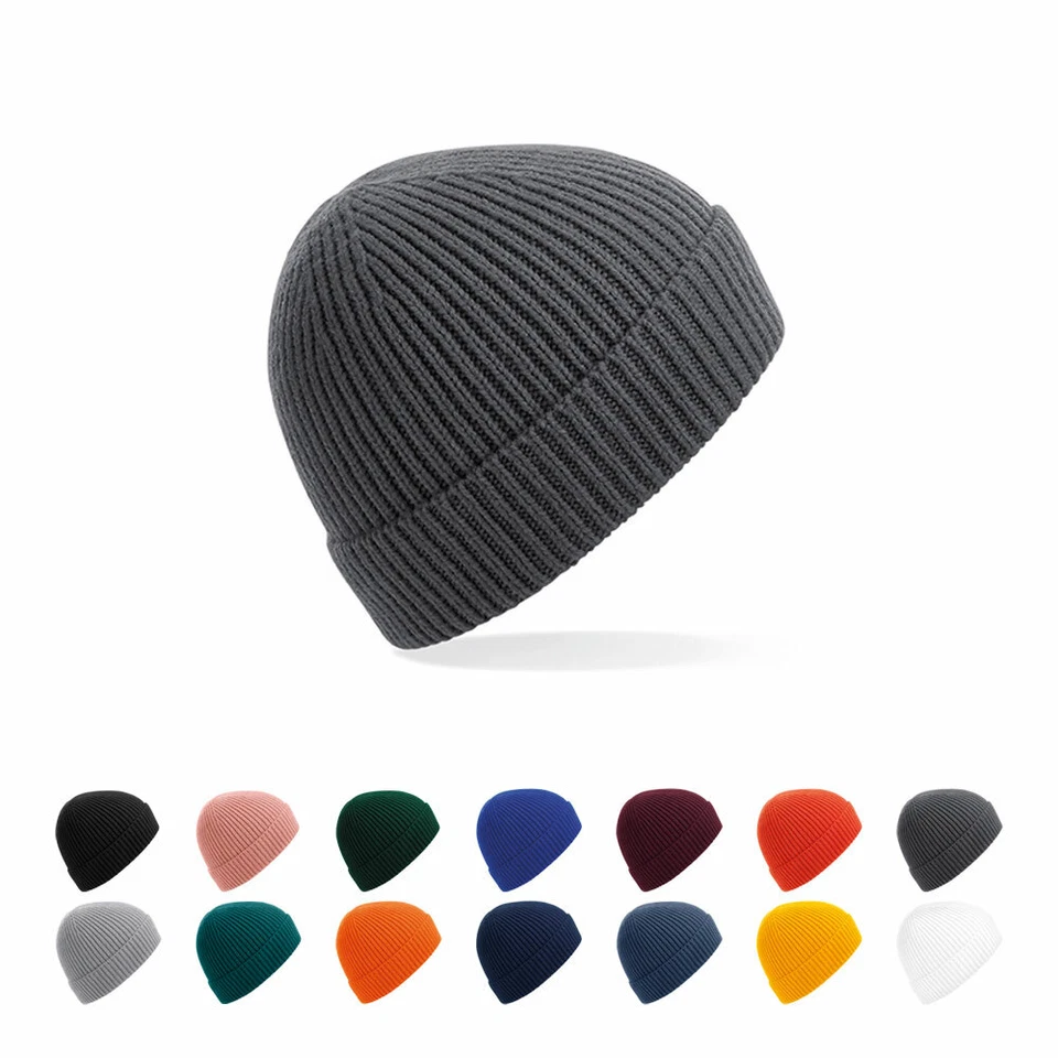 Beechfield Strickmütze Mütze Wintermütze ENGINEERED KNIT RIBBED BEANIE Neu CB380