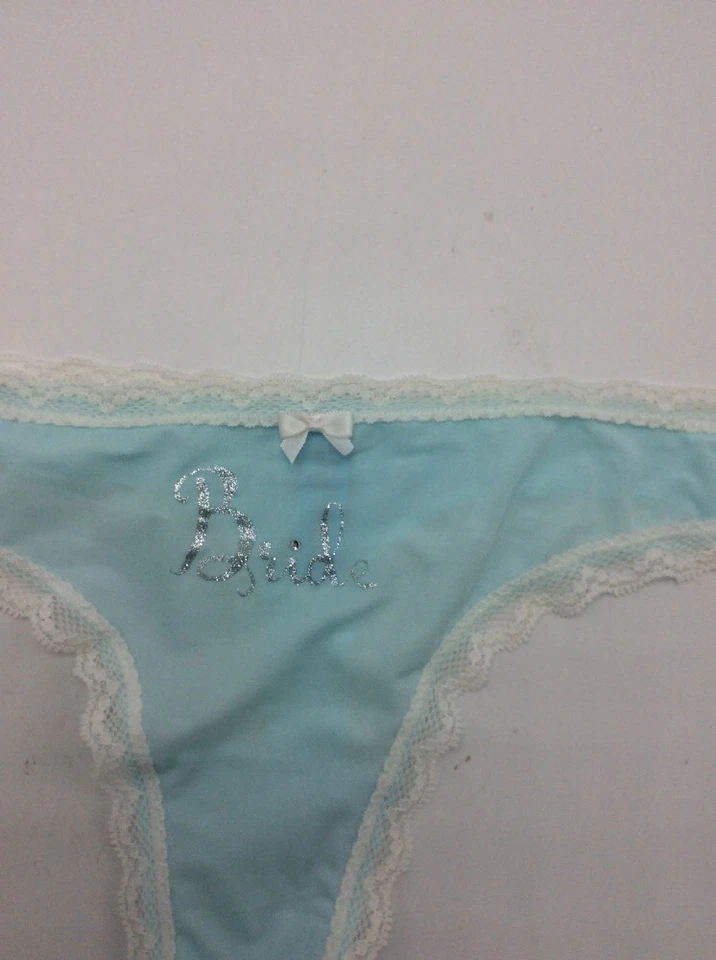 Betsey Johnson Betsey Azul Tanga Novia Ropa Interior Talla Pequeña UC1 Foto 3 de 4