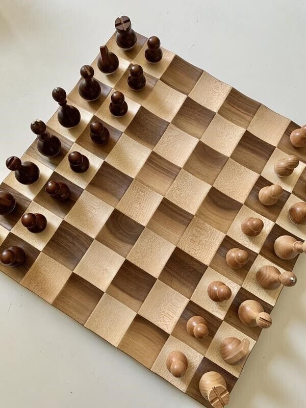 Umbra Wobble Chess Set Walnut 377601-656 - The Home Depot