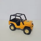 Vintage 1970s Tonka Bone Bruzzer Pressed Steel Jeep Yellow