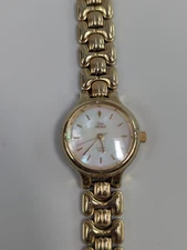 Timex Indeglo Ladies Gold with Pearl Dial
