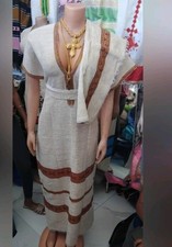 Handmade ethiopian traditional Dress, Free Size