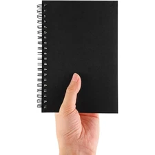 Blank Spiral Notebook Soft Cover Sketch Book 100 Pages 50 Sheets 7.5 x 5.1