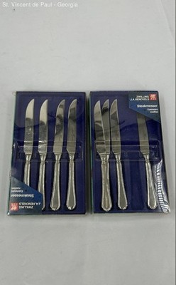 Vintage Zwilling JA Henckels Steakmesser Edelstahl Rostfrei Knife Set Brand New