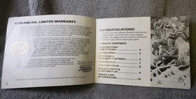 NES Blades of Steel instruction manual Nintendo Konami - Original