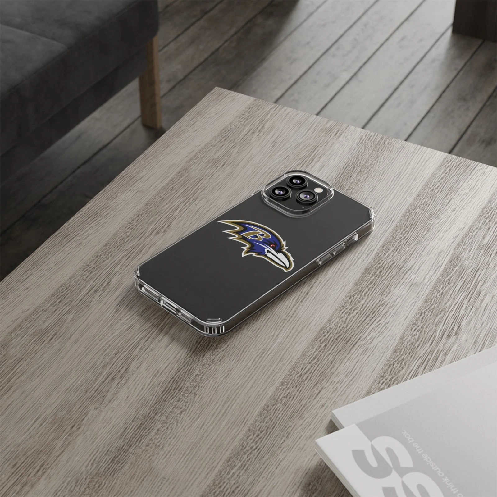 Baltimore Ravens Clear Phone Case for iPhone