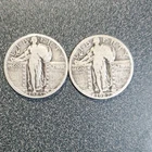 Standing Liberty Quarter 1925 & 1927 Silver 25C  Lot of 2  #306