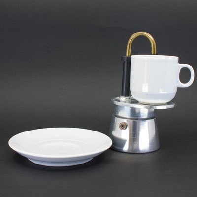 Bialetti Mini Express - 1 Tazza Stove Top Espresso Maker + LPD Cup