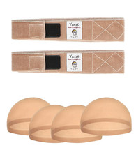 2 Pack Wig Grip Band - Velvet Wig Grips Adjustable Headband Stay Put No Slip Edg