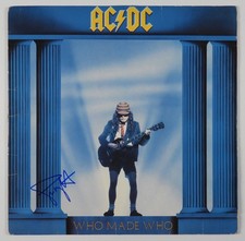 AC/DC Simon Wright JSA Signed Autograph Album Record Vinyl Who Made Who