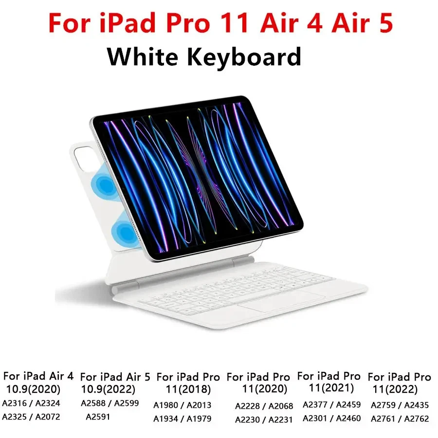 HUWEI Keyboard Case Weiß QWERTZ - Für iPad Pro 11 & iPad Air 4/5 – NEU & OVP!