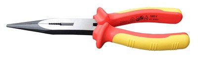 Insulated Long Nose Pliers 8-Inch, 1000V VDE Tested, Chrome Vanadium Steel, V...