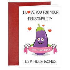 Funny Valentines Card for Her Girlfriends Naughty Valentines Day Card for Wife H