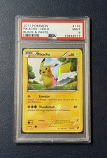 2011 Pokemon Black & White Base Set Pikachu Holo 115/114 PSA 9 Mint LOW POP