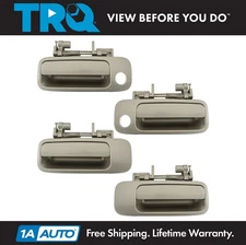 TRQ Door Handle LH RH Front Rear Beige Exterior Set of 4 for 97-01 Toyota Camry