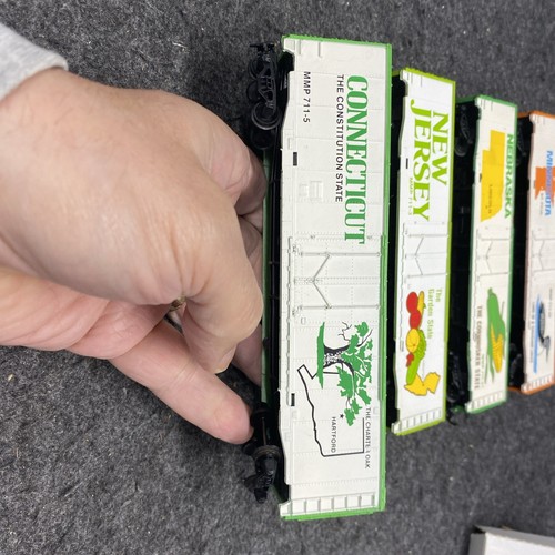 Mantua HO State Boxcars Set Of 5 Used, MD, CT, MN, NE, NJ, One Box (HO052025-04) - Picture 10 of 24