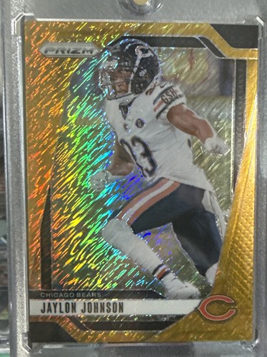 2024 Panini Prizm Jaylon Johnson Gold Shimmer FOTL #51 Chicago Bears #D 03/10