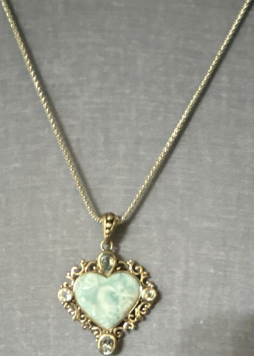 Blue Larimar with Sky Blue Topaz Sterling Silver Popcorn Link Necklace