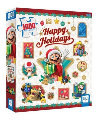 Super Mario Puzzle Happy Holidays (1000 Teile) Usaopoly