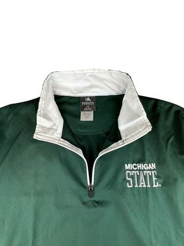 KA Knights Michigan State Spartans 1/4 Zip Pullover Mens Large (42-44) Sparty - Picture 8 of 16