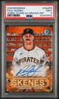 2025 BOWMAN HOBBY STARS AUTO ORANGE REFRACTOR #HSAPS PAUL SKENES 16/25 PSA 9