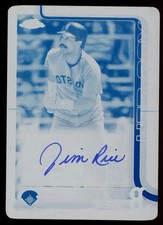 JIM RICE 2025 Topps Chrome Legends Auto Cyan Printing Plate 1/1 #CLA-JR Red Sox