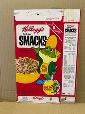 Kellogg's Sugar Smacks Cereal Box Exp 1982 Cutout Dig 'Em