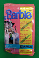 Vintage 1991 Barbie by Panini Trading Card Pack - French Edition