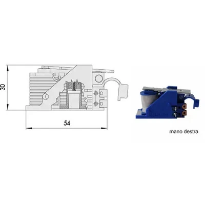 Bobina ricambio DESTRA 07120-00-1 CISA per ELETTROSERRATURE 11721 CISA 12 Volt - Imagen 1 de 2