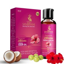 Ved Sanjeevani Huile Capillaire Au Hibiscus Bio 100ml Pour Tous Cheveux