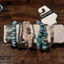 Vintage Stretch Bracelet Lot W/napier NWT