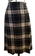Vintage Wool Tartan Plaid Wrap Skirt Made in Gr Britain Size 10 Fit 2-4 