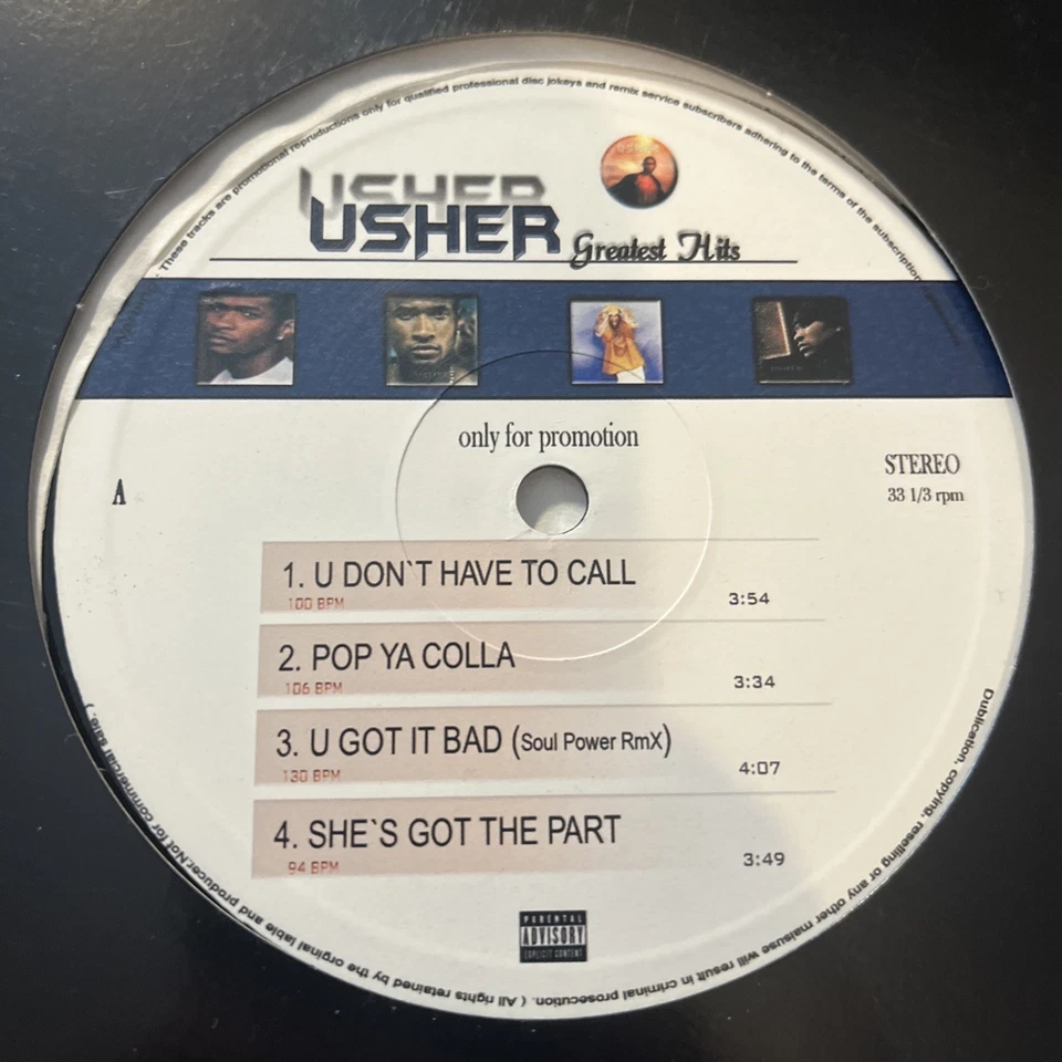 Usher - Greatest Hits Promo LP rare - Bild 2 von 4