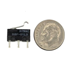 Omron D2F-01L3 Micro Switch SPST-NO Hinge Lever Snap Action 0.1A 30V
