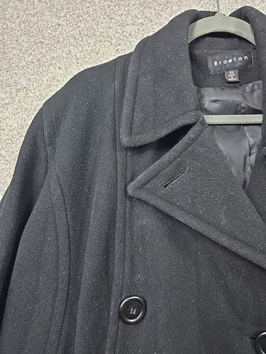 Vtg Braetan Coat Womans 1X Black Wool Winter Jacket Cozy Cold Outdoors Business - Picture 2 of 22