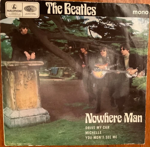 THE BEATLES - NOWHERE MAN UK EP COVER ONLY FLIPBACK SLEEVE VG