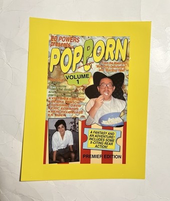 PopPorn Ed Powers Victoria Corsaw 8.5''x11'' Adult Film Ad Slick Promo