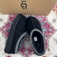 UGG Women's Tasman Black Women's Shoes Classic Suede Wool Slippers US 6-11