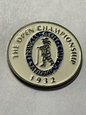 Rare 1932 Open Championship 1" Coin Style Golf Marker - Princes Golf Club