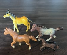 Lot of 4 Small Horse Figurines Some Show Safari LLC FREE Shipping