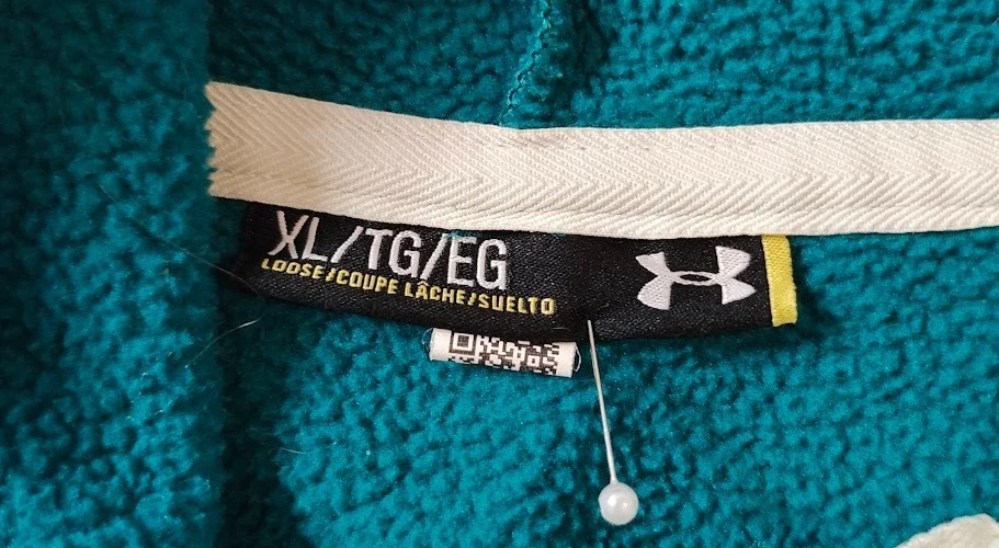 Under Armour Womens Storm Pullover Hoodie Teal size XL - Image 4 of 4