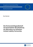 Eva Hennen | Die Partnerschaftsgesellschaft Mit BeschräNkter Berufshaftung...