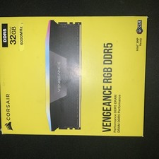 Corsair Vengeance RGB DDR5 RAM 32GB 2x16GB 6000MHz Black